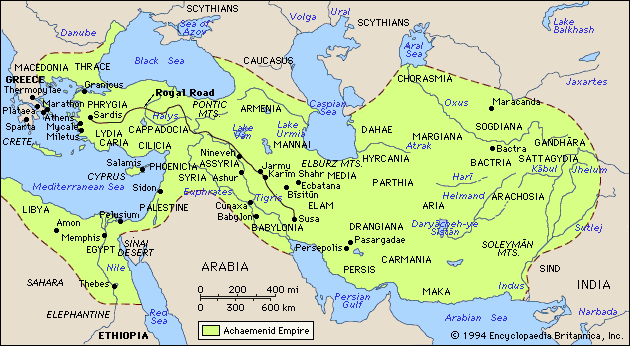 Persian Empire circa 500 BC