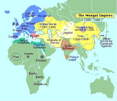 Mongol Empire (1200 to 1480 AD)