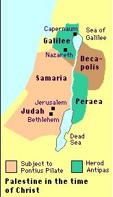 Palestine from 6 BC to 36 AD
